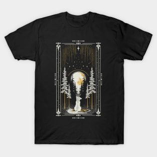 Innocence - Celestial Fox Tarot Art T-Shirt